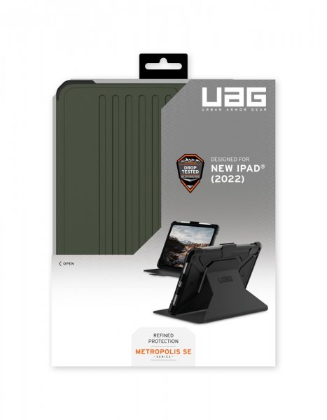 iPad 10.9 (gen 10)/iPad 11 (A16) Fodral Metropolis SE Olive