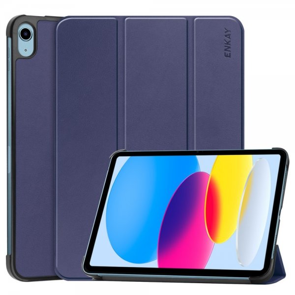 iPad 10.9 Fodral Tri-Fold Mörkblå