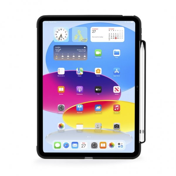 iPad 10.9 (gen 10)/iPad 11 (A16) Fodral Origami No3 Pencil Case Svart