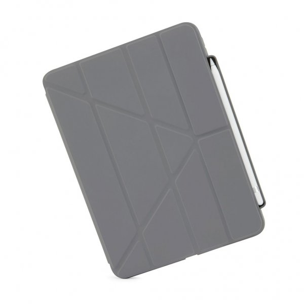 iPad 10.9 (gen 10)/iPad 11 (A16) Fodral Origami No3 Pencil Case Mörkgrå