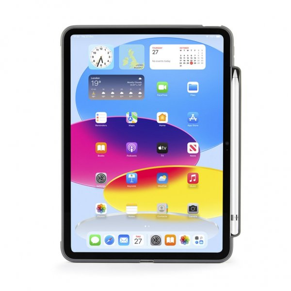iPad 10.9 (gen 10)/iPad 11 (A16) Fodral Origami No3 Pencil Case Mörkgrå