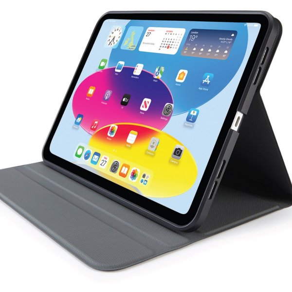 iPad 10.9 (gen 10)/iPad 11 (A16) Fodral Rotating Folio Svart