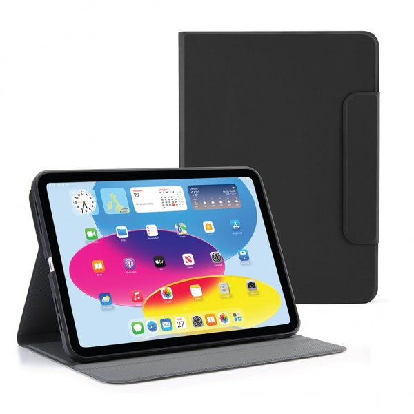 iPad 10.9 (gen 10)/iPad 11 (A16) Fodral Rotating Folio Svart