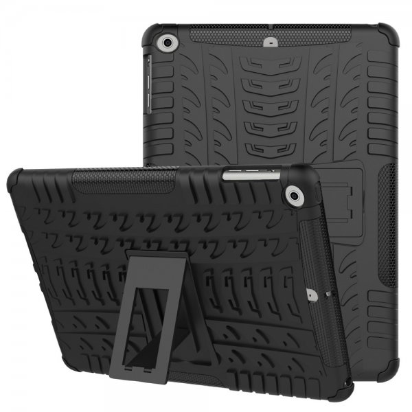 iPad 9.7 Däckmönster Armor Skal Svart