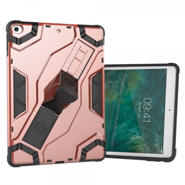 iPad 9.7 Skal TPU Hårdplast Hybrid Kickstand Armor Rosa