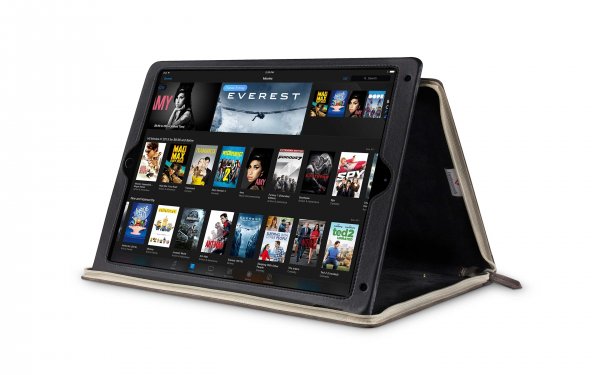 iPad 9.7 (gen 5/6)/iPad Air 1/2 Fodral BookBook Äkta Läder Stativ Brun