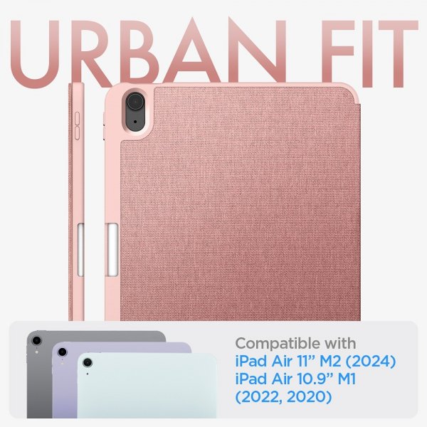 iPad Air 11 (M2/M3) Fodral Urban Fit Roseguld