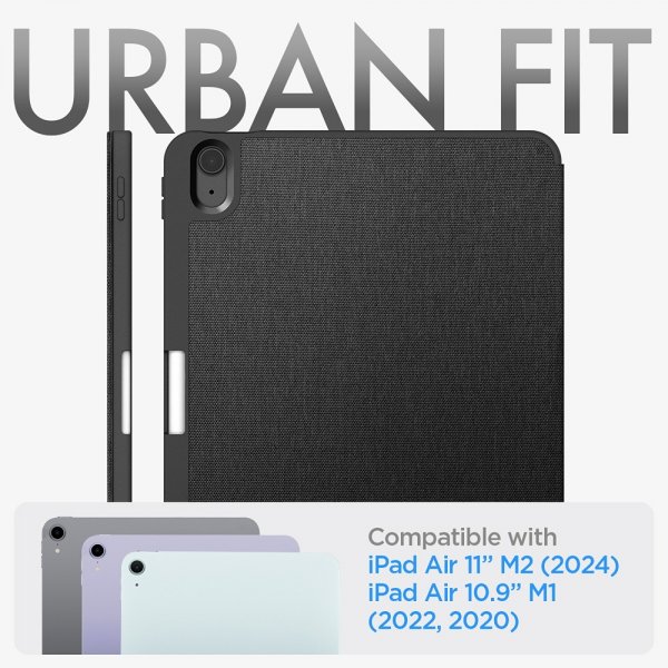iPad Air 11 (M2/M3) Fodral Urban Fit Svart