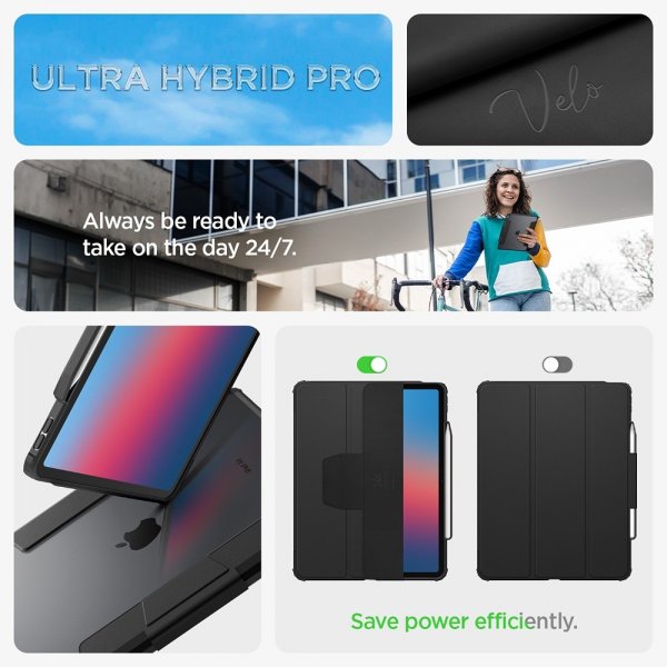 iPad Air 13 (M2/M3) Fodral Ultra Hybrid Pro Svart
