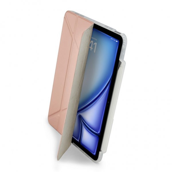 iPad Air 13 (M2/M3) Fodral Origami No3 Pencil Case Metallic Rosa