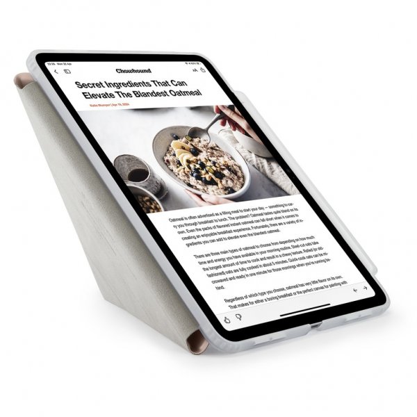 iPad Air 13 (M2/M3) Fodral Origami No3 Pencil Case Metallic Rosa