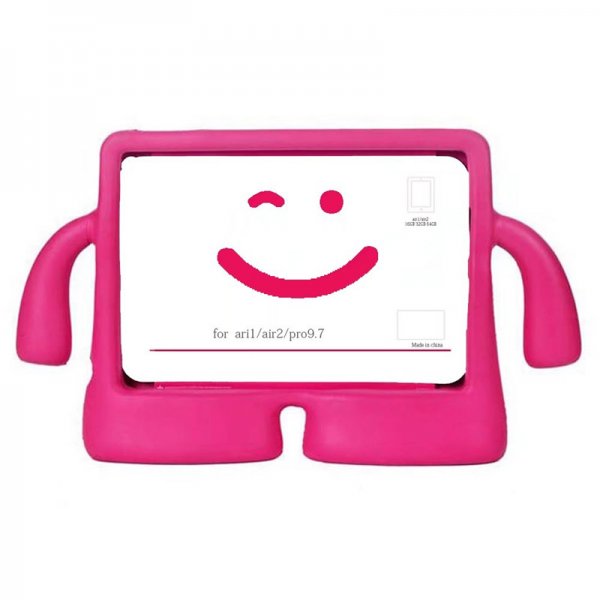 iPad 9.7 (gen 5/6)/iPad Air 1/2 Skal för Barn Magenta
