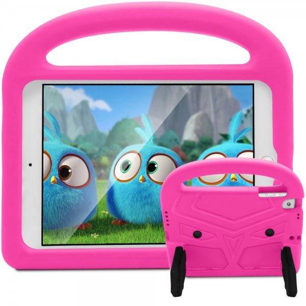iPad 9.7/iPad Air 1/2 Skal för Barn Sparv Stativ Magenta