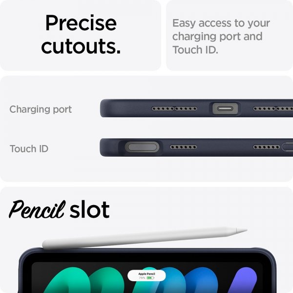 iPad mini (gen 6)/iPad mini (A17 Pro) Skal Nano Pop Blueberry Navy