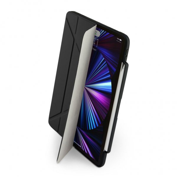 iPad Pro 11 (gen 2/3/4) Fodral Origami No3 Pencil Case Svart