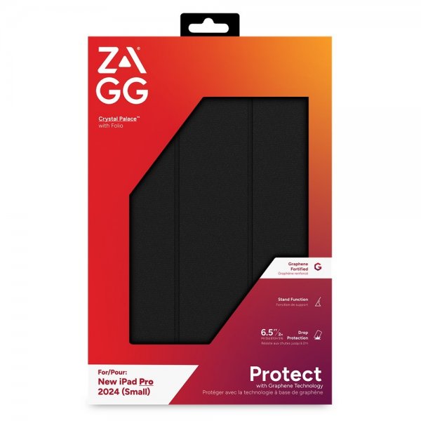 iPad Pro 11 (M4/M5) Fodral Crystal Palace Folio Svart Transparent