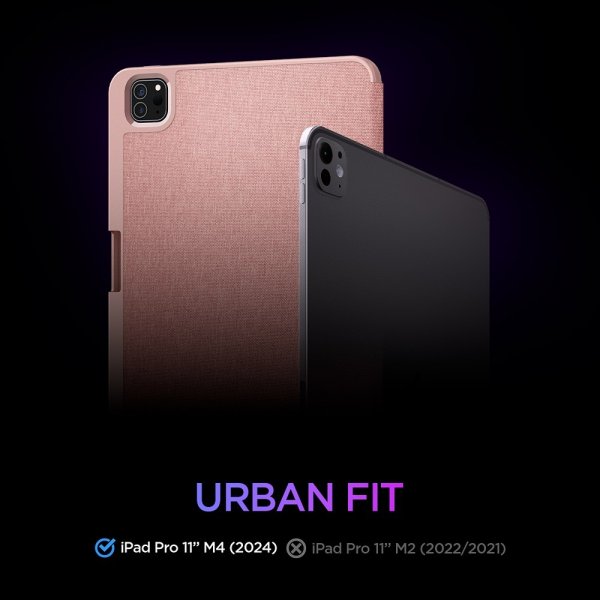iPad Pro 11 (M4/M5) Fodral Urban Fit Roseguld