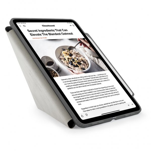 iPad Pro 11 (M4/M5) Fodral Origami No3 Pencil Case Grå