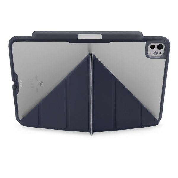 iPad Pro 11 (M4/M5) Fodral Origami No3 Pencil Case Mörkblå