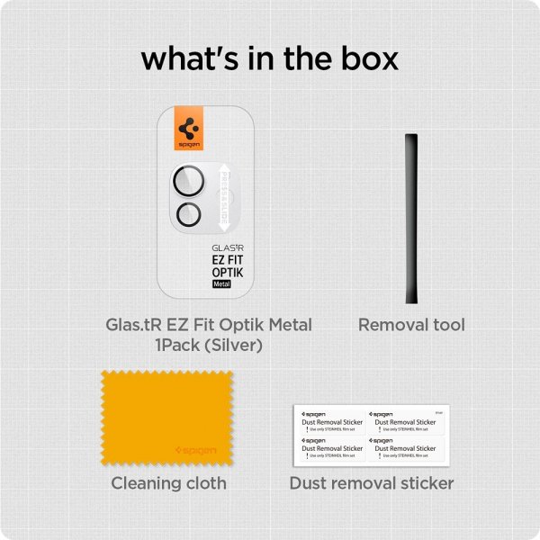 iPad Pro 11 (M4/M5)/iPad Pro 13 (M4/M5) Kameraskydd Glas.tR EZ Fit Optik Metal Silver