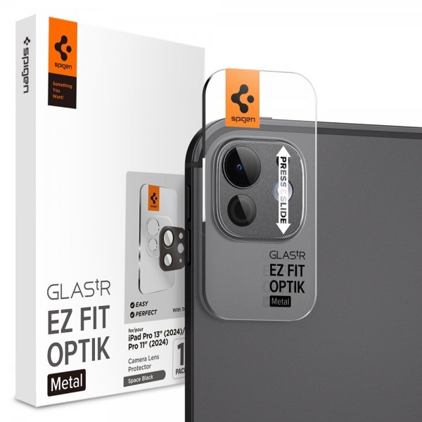 iPad Pro 11 (M4/M5)/iPad Pro 13 (M4/M5) Kameraskydd Glas.tR EZ Fit Optik Metal Space Black
