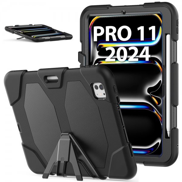 iPad Pro 11 (M4/M5) Skal Heavy Duty Armor Svart