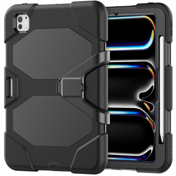 iPad Pro 11 (M4/M5) Skal Heavy Duty Armor Svart