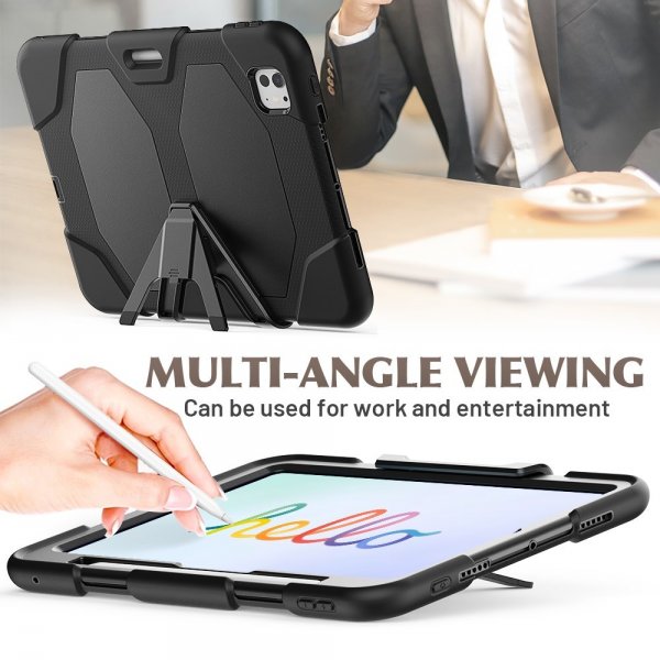 iPad Pro 11 (M4/M5) Skal Heavy Duty Armor Svart