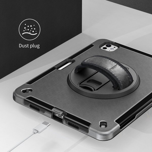 iPad Pro 11 (M4/M5) Skal Rugged Case Grip Svart