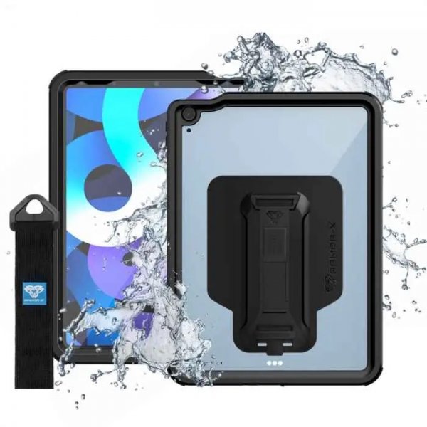 iPad Air 10.9 (gen 4/5) Cover Waterproof case Sort Transparent
