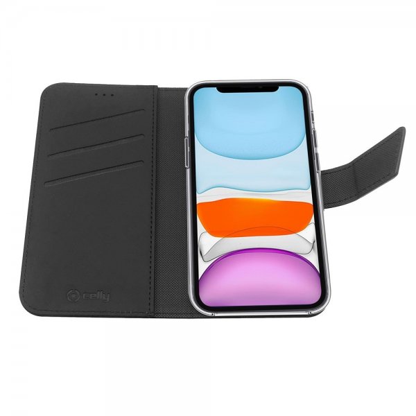 iPhone 11 Fodral Wally Wallet Case Svart