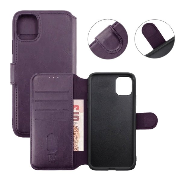 iPhone 11 Fodral 4 Kortfack Lila