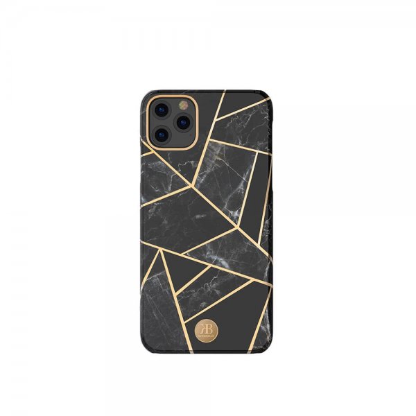 iPhone 11 Pro Max Skal Jade Style Stone Series Svart Guld