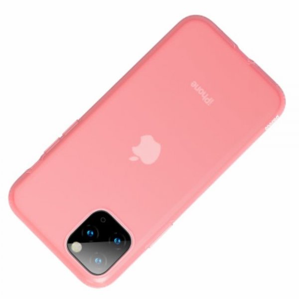 iPhone 11 Pro Max Skal Jelly Liquid Silica Gel Rosa