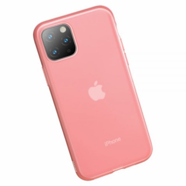 iPhone 11 Pro Max Skal Jelly Liquid Silica Gel Rosa