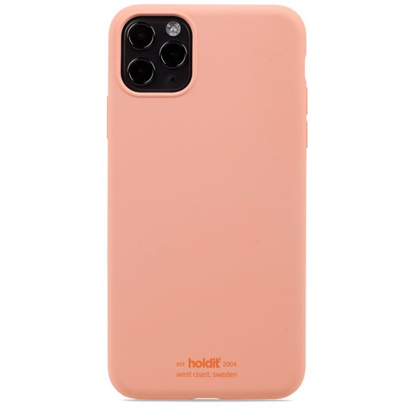 iPhone 11 Pro Max Skal Silikon Pink Peach