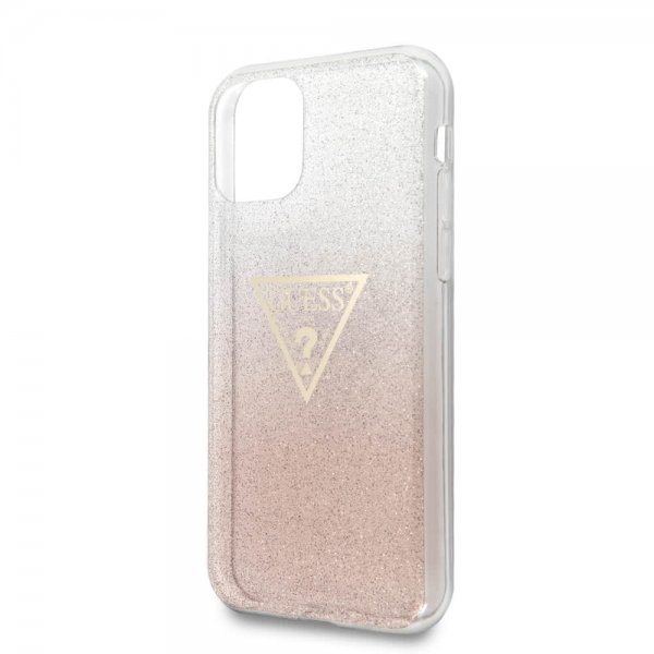 iPhone 11 Pro Max Skal Solid Glitter Cover Rosa
