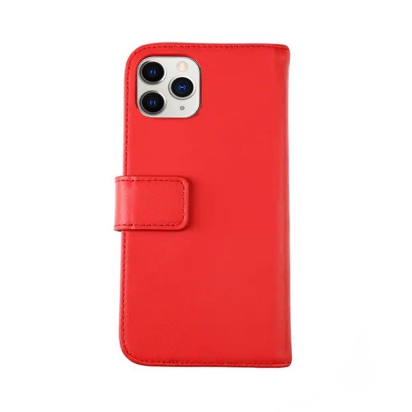 iPhone 11 Pro Fodral Äkta Läder Röd