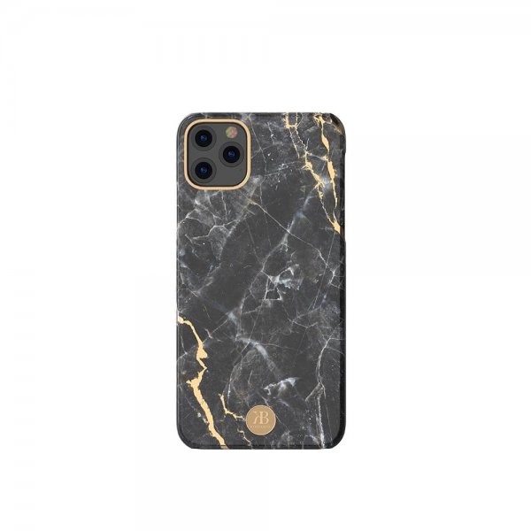 iPhone 11 Pro Skal Jade Style Stone Series Grå Guld