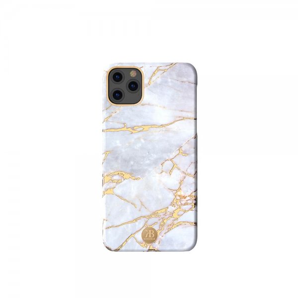 iPhone 11 Pro Skal Jade Style Stone Series Vit Guld