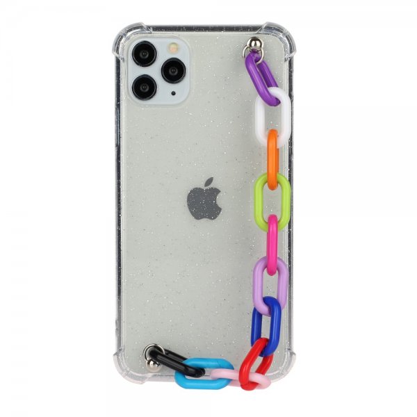 iPhone 11 Pro Skal med Armband Färgglad Kedja