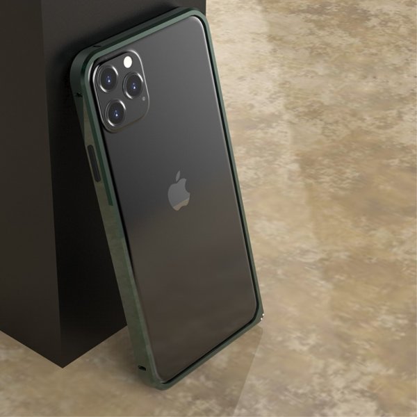 iPhone 11 Pro Skal Metal Bumper Grön
