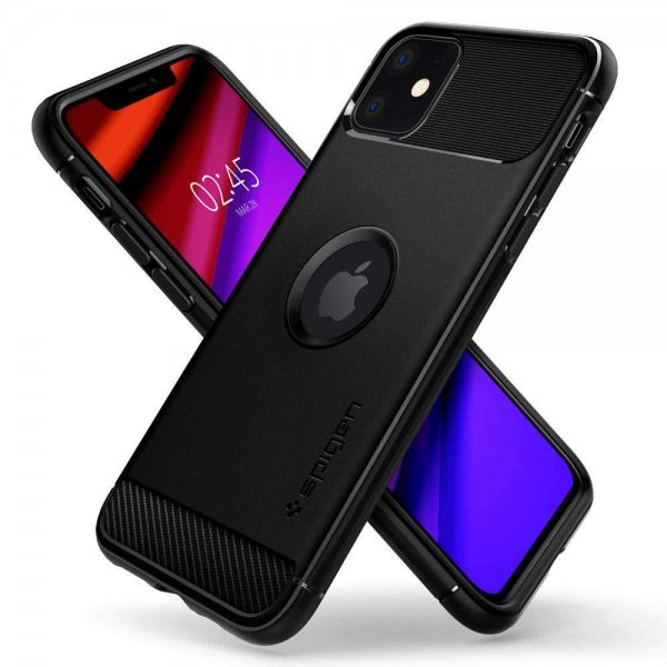 iPhone 11 Skal Rugged Armor Matte Black