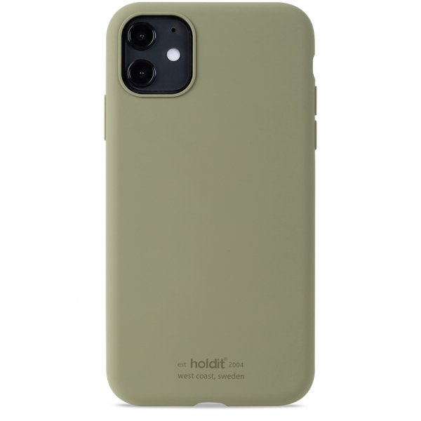 iPhone 11 Skal Silikon Khaki Green