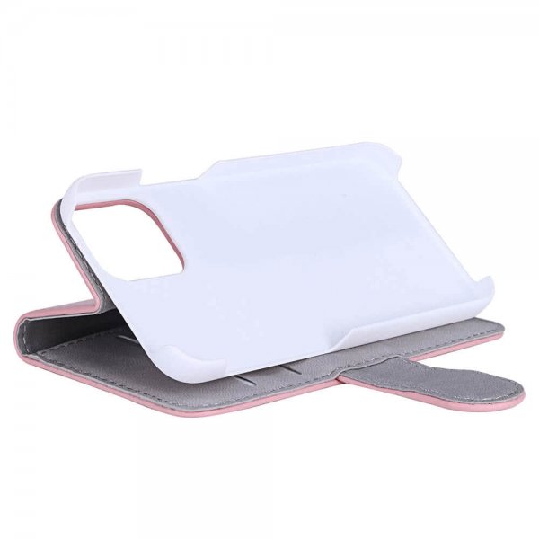 iPhone 12 Mini Fodral med Kortfack Rosa