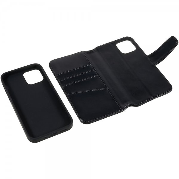 iPhone 12/iPhone 12 Pro Fodral MagLeather Raven Black