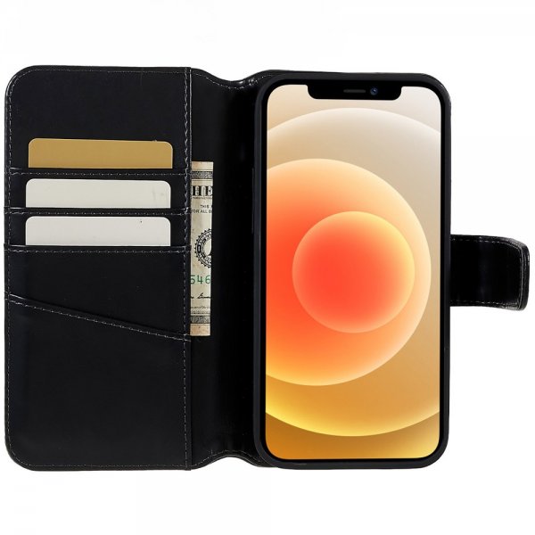 iPhone 12/iPhone 12 Pro Fodral MagLeather Raven Black