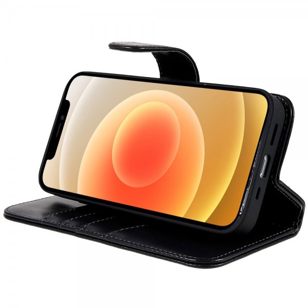 iPhone 12/iPhone 12 Pro Fodral MagLeather Raven Black