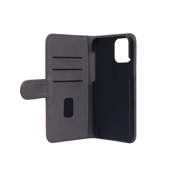 iPhone 12/iPhone 12 Pro Fodral Mobile Wallet Nubuck Brun