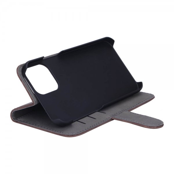 iPhone 12/iPhone 12 Pro Fodral Mobile Wallet Nubuck Brun